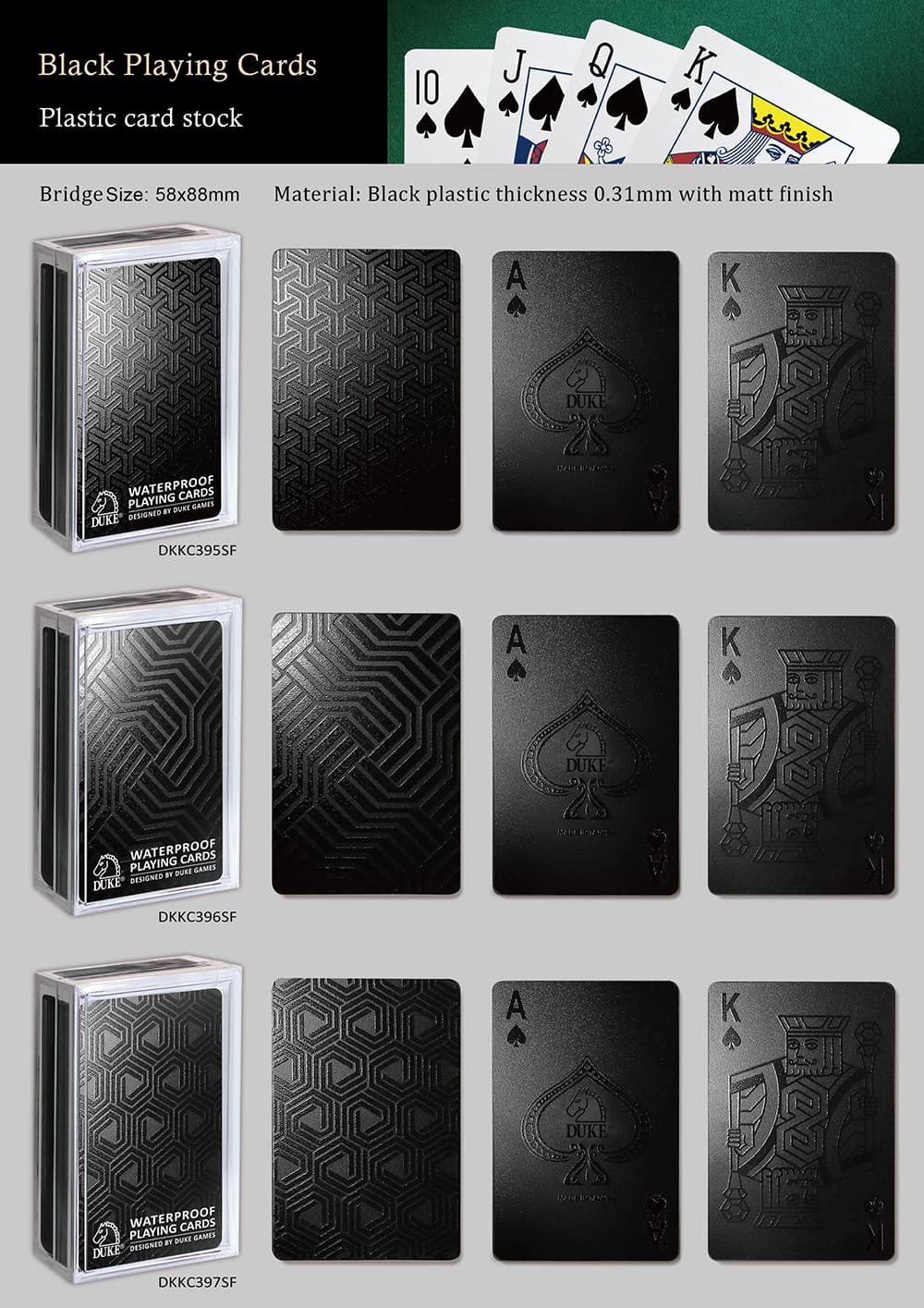 black playing cards